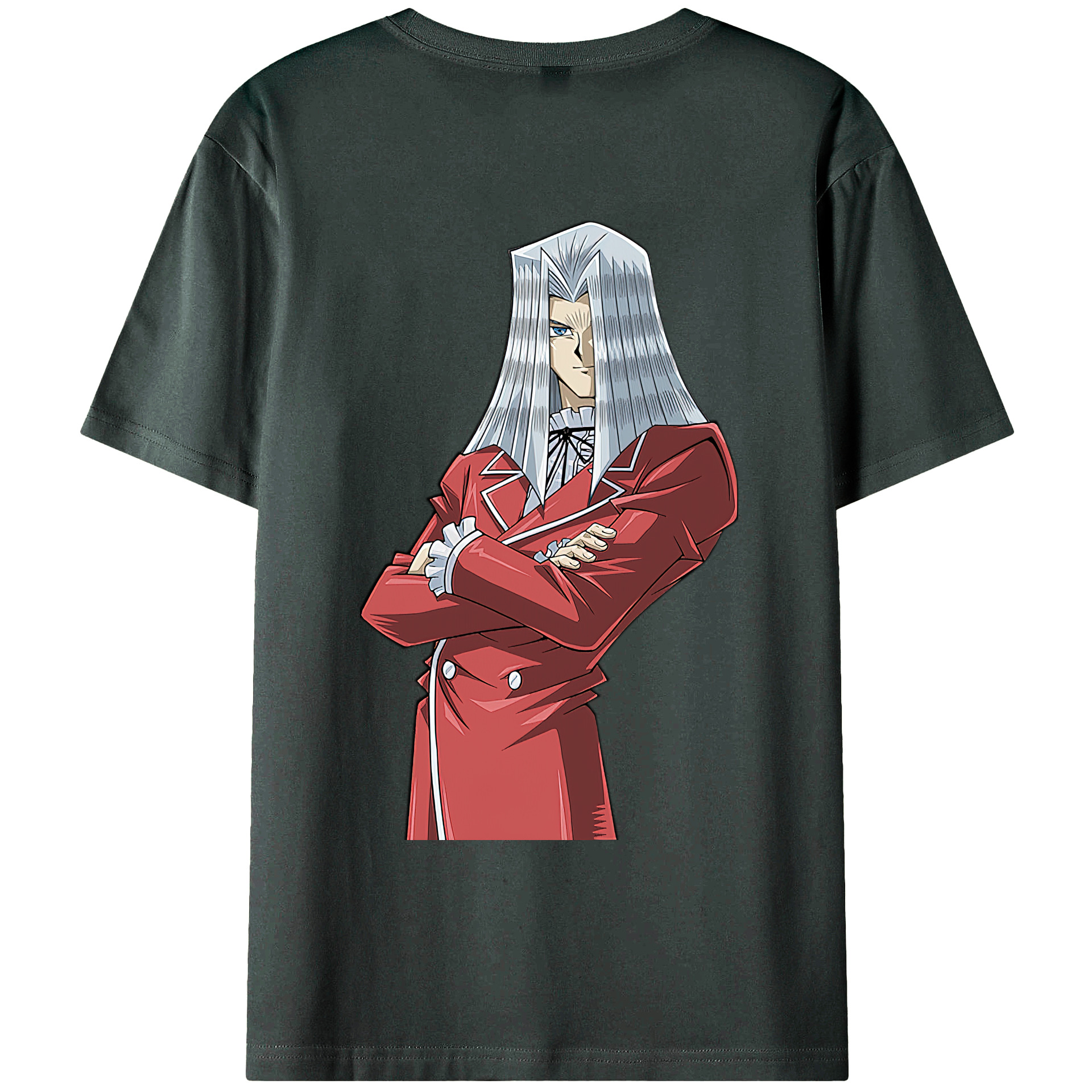 （画像用） 遊☆戯☆王 Yu-Gi-Oh! 綿100％ メンズ半袖Tシャツ（バックプリント） 通気性